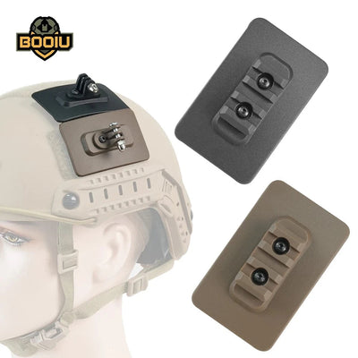BOOIU Fast Helmet Base Adapter Fixed Mount MICH Helmet M-LOK Go Pro Mount Or Stand Flash Clip Night Vision Helmet  Accessories