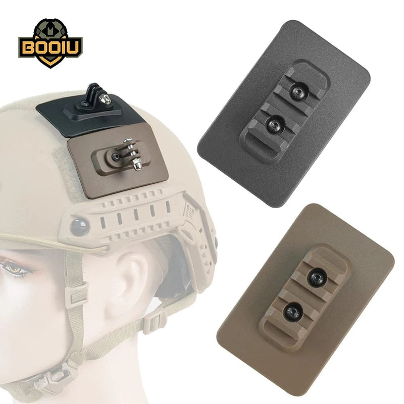BOOIU Fast Helmet Base Adapter Fixed Mount MICH Helmet M-LOK Go Pro Mount Or Stand Flash Clip Night Vision Helmet  Accessories