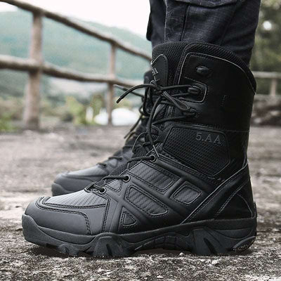 ACTION AIRSOFT 0 Noir / 36 Bottes cuir Zapatos Force Spéciale 5.A.A