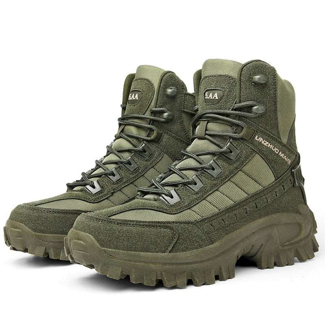 ACTION AIRSOFT 0 Army Green / 39 Bottes tactiques cuir imperméable FJK