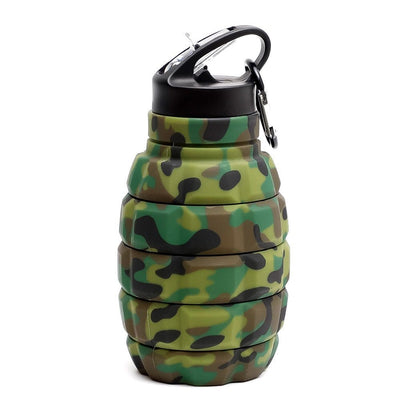 ACTION AIRSOFT 0 500-1000ml / Camouflage Bouteille d'eau grenade pliable crochet