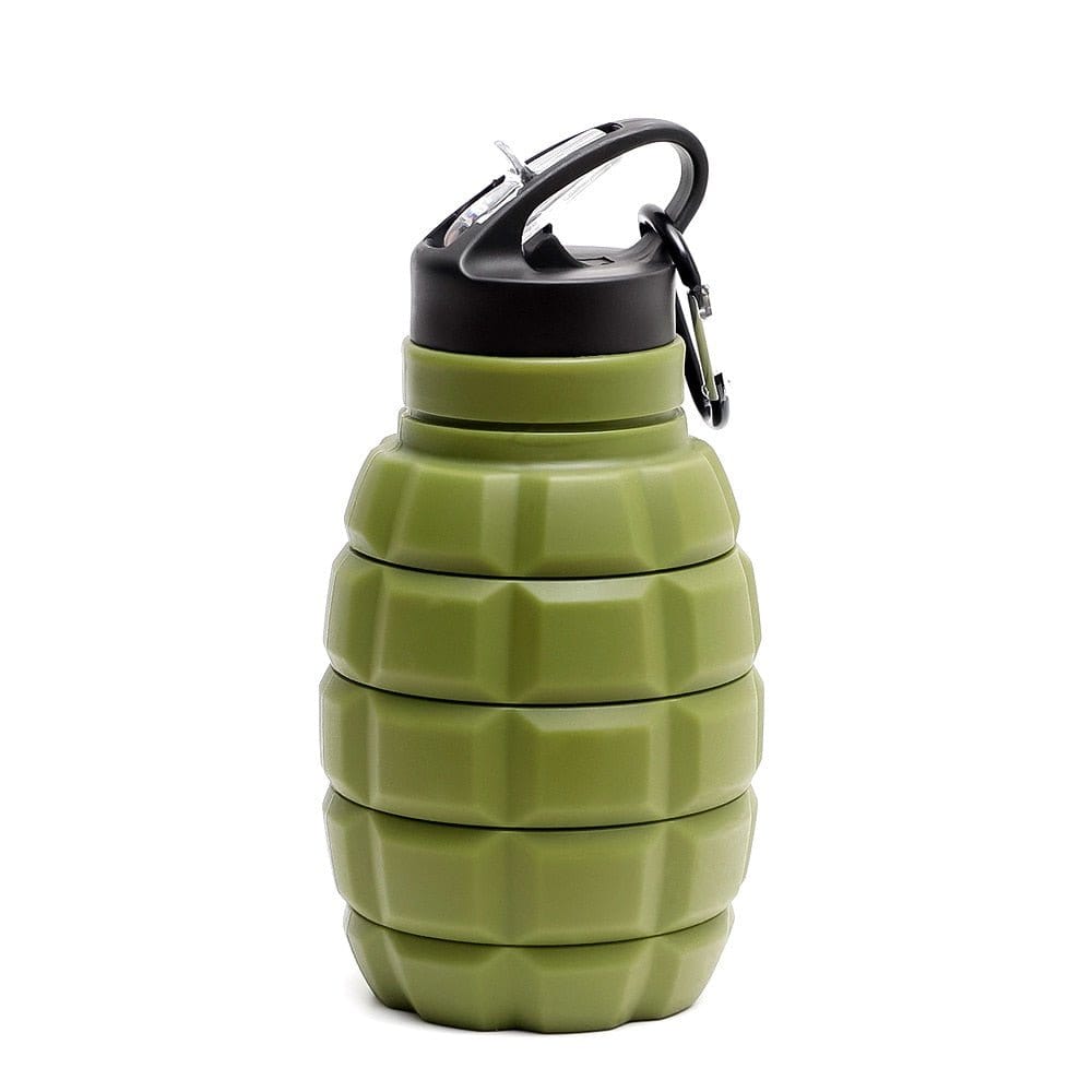 ACTION AIRSOFT 0 500-1000ml / Green Bouteille d'eau grenade pliable crochet