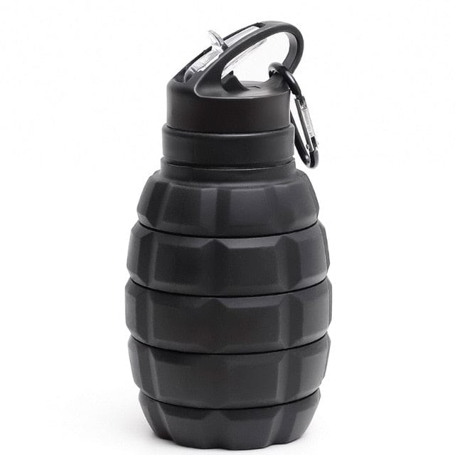 ACTION AIRSOFT 0 500-1000ml / Black Bouteille d'eau grenade pliable crochet