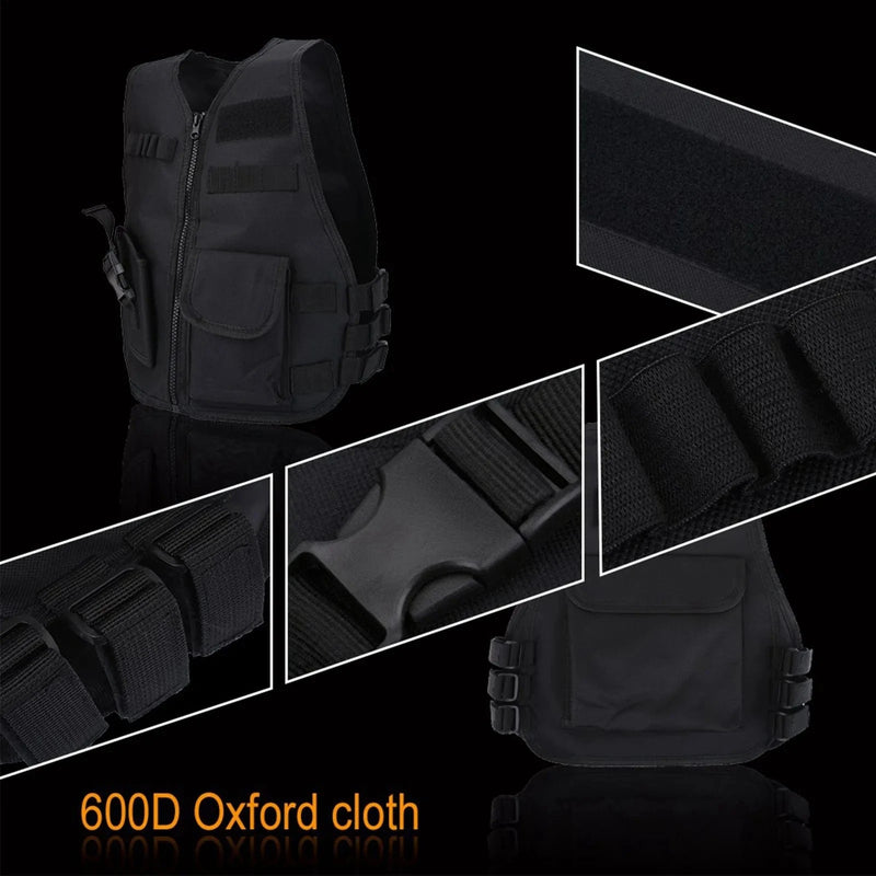 Boys Vest Kid Adjustable Vest Tactic Vest Breathable Children Kids Vest Protective Waistcoat for Outdoor Hunting  Games