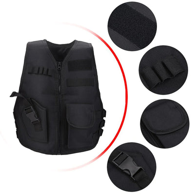 Boys Vest Kid Adjustable Vest Tactic Vest Breathable Children Kids Vest Protective Waistcoat for Outdoor Hunting  Games