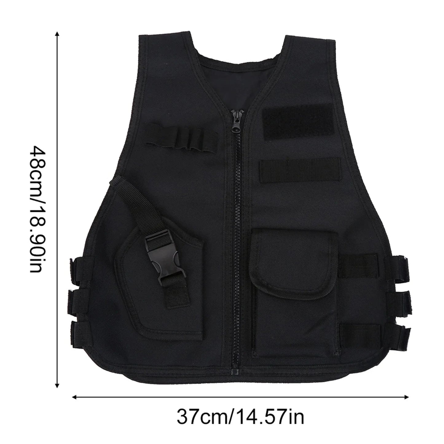 Boys Vest Kid Adjustable Vest Tactic Vest Breathable Children Kids Vest Protective Waistcoat for Outdoor Hunting  Games L