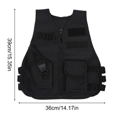 Boys Vest Kid Adjustable Vest Tactic Vest Breathable Children Kids Vest Protective Waistcoat for Outdoor Hunting  Games S