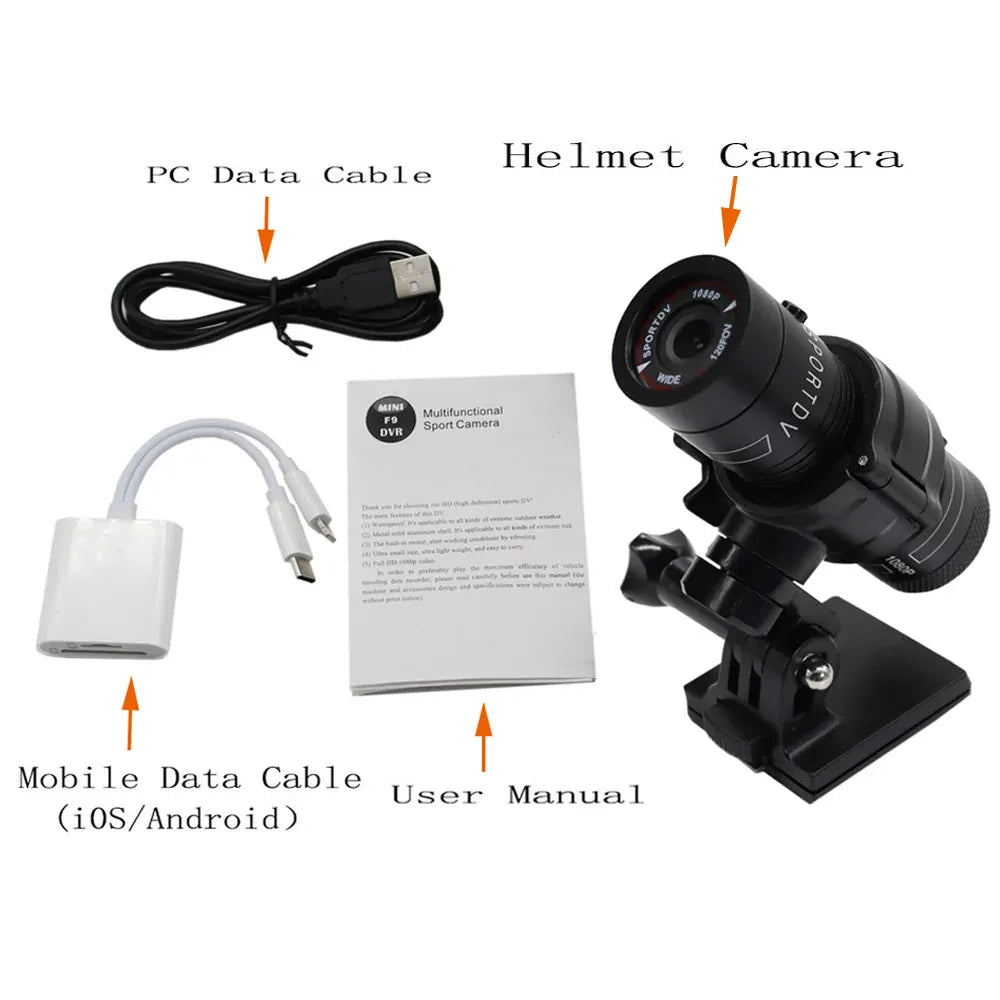 Caméra de casque tactique FAST MICH, caméra de Sport extérieure 720 1080P, caméra Airsoft de chasse 1 Set Camera