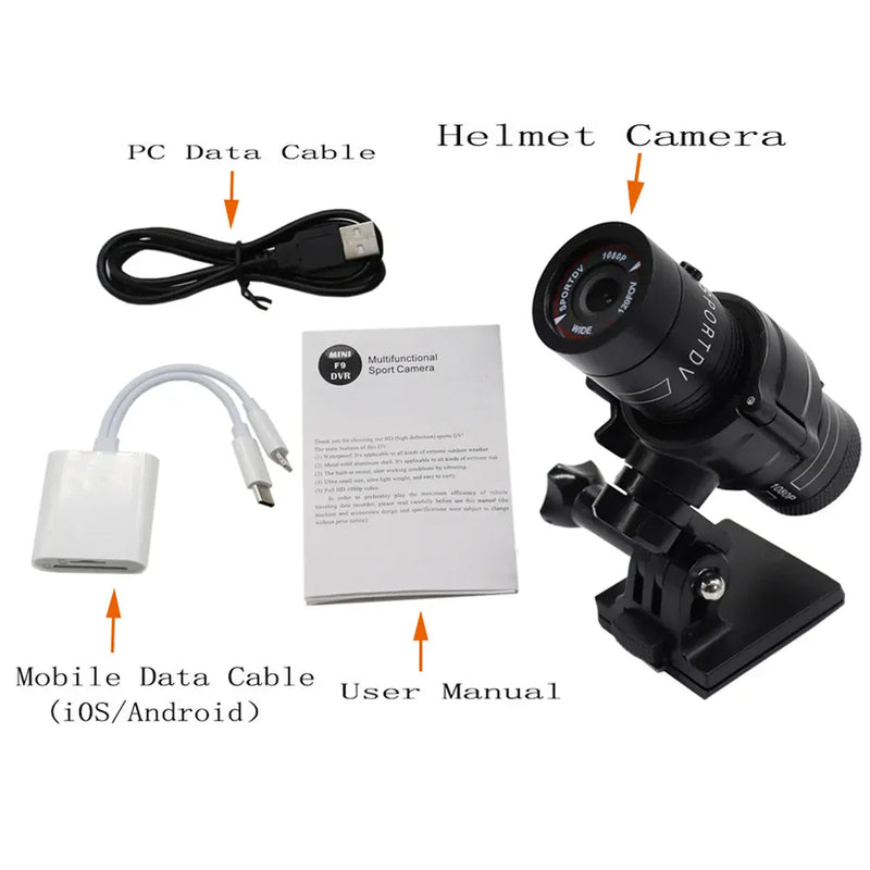 Caméra de casque tactique FAST MICH, caméra de Sport extérieure 720 1080P, caméra Airsoft de chasse 1 Set Camera