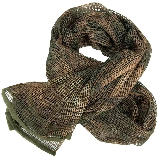 Camouflage Netting Tactical Mesh Camo Breathbale Scarf Sniper Face Veil Scarves for Wargame Sports Hunting Shooting Camping