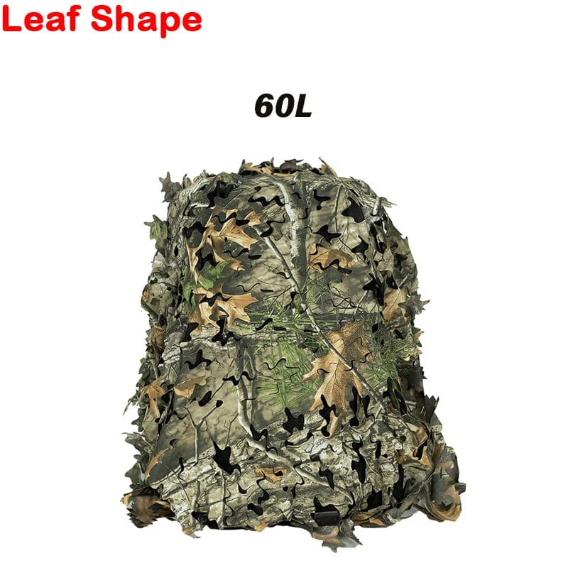 Action Airsoft Leaf Shape 60L Camouflage sac à dos filet 3D 60l-80l Laser