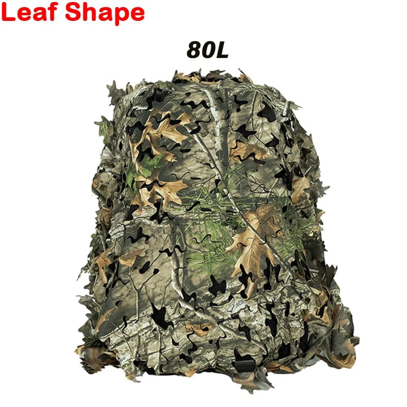 Action Airsoft Leaf Shape 80L Camouflage sac à dos filet 3D 60l-80l Laser