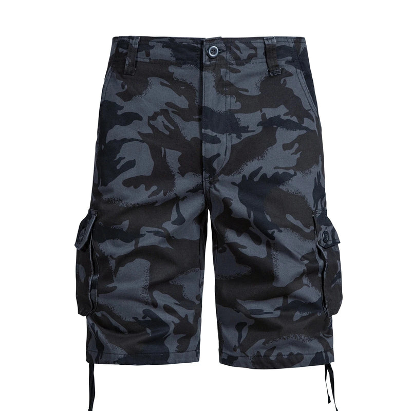 Camouflage Shorts Men Cargo Short Summer Tactical Ripstop Bermuda Shorts Gym Cotton Training Hiking White Big Size Black Camouflage / 44 107-115KG / CHINA