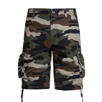 Camouflage Shorts Men Cargo Short Summer Tactical Ripstop Bermuda Shorts Gym Cotton Training Hiking White Big Size Green Camouflage / 44 107-115KG / CHINA