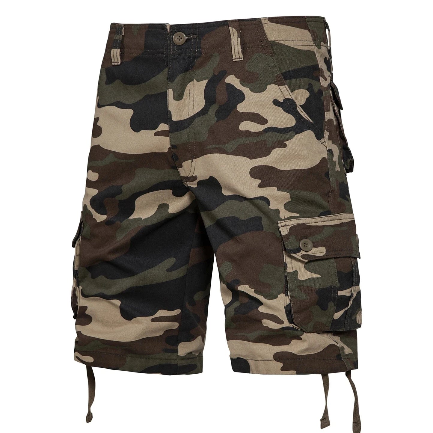 Camouflage Shorts Men Cargo Short Summer Tactical Ripstop Bermuda Shorts Gym Cotton Training Hiking White Big Size Khaki  Camouflage / 38 87-95KG / CHINA