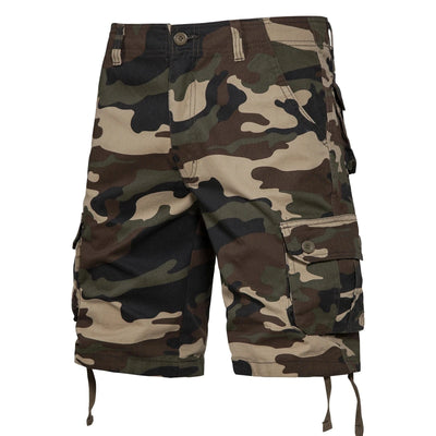 Camouflage Shorts Men Cargo Short Summer Tactical Ripstop Bermuda Shorts Gym Cotton Training Hiking White Big Size Khaki  Camouflage / 38 87-95KG / CHINA