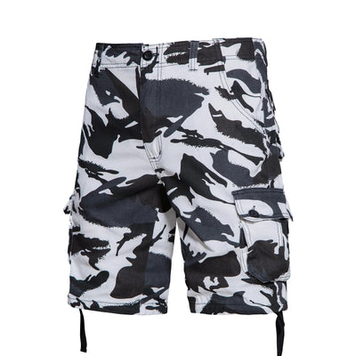 Camouflage Shorts Men Cargo Short Summer Tactical Ripstop Bermuda Shorts Gym Cotton Training Hiking White Big Size White Camouflage / 42 102-107KG / CHINA