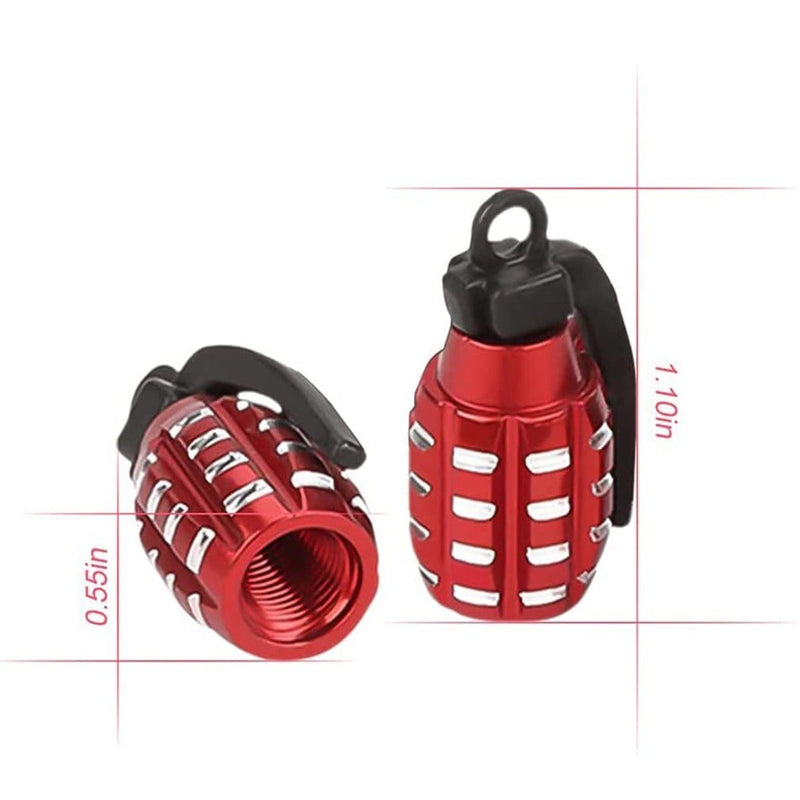 ACTION AIRSOFT 0 Capuchon grenade valve vélo/voiture 4 pcs