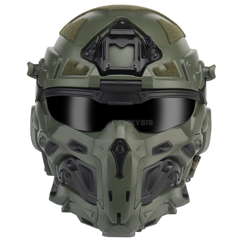 ACTION AIRSOFT 0 Ranger green Casque masque ventilé Assaut Fast W-Ronin