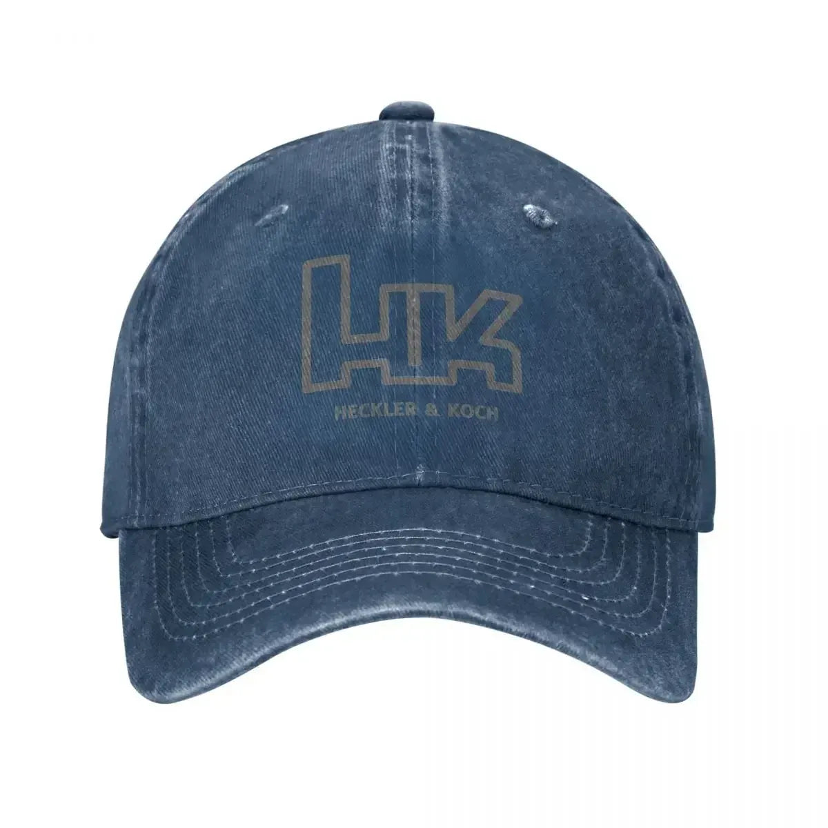 Casquette de baseball rétro Heckler Koch HK pour hommes et femmes, casquette snapback en denim vieilli, casquette de voyage pour toutes les saisons Bleu marine / Taille unique