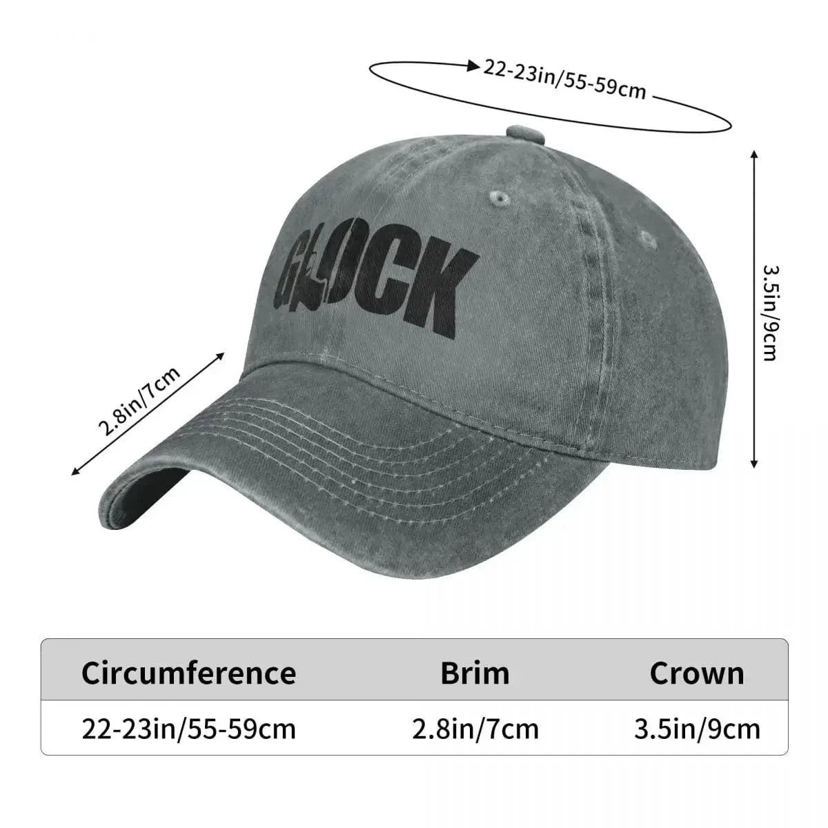 Casquette tactique Glock snapbak
