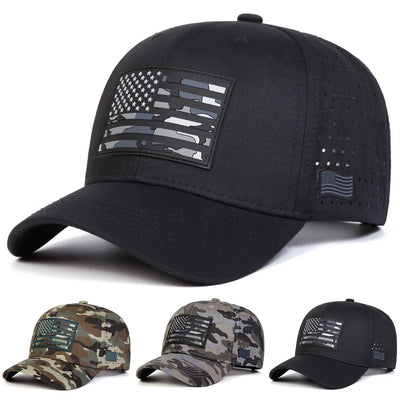 Casquettes de Baseball unisexes avec broderie de drapeau américain, chapeaux décontractés réglables pour l'extérieur, chapeau de protection solaire, casquette de sport, printemps et été