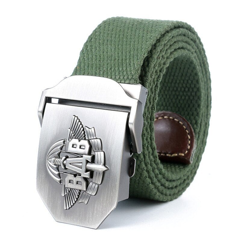 eventoloisirs 0 Vert armée / 110 cm Ceinture militaire en toile armée BAB