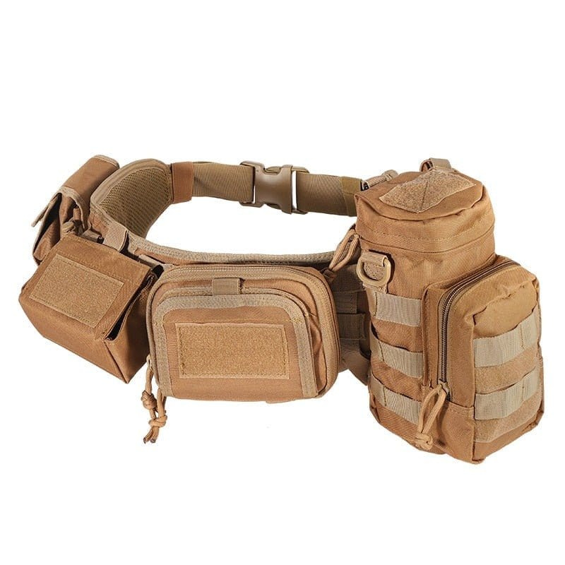 LEGEND AIRSOFT 0 Tan / Coyote Ceinture Molle CS Velcro YKD + 5 pcs