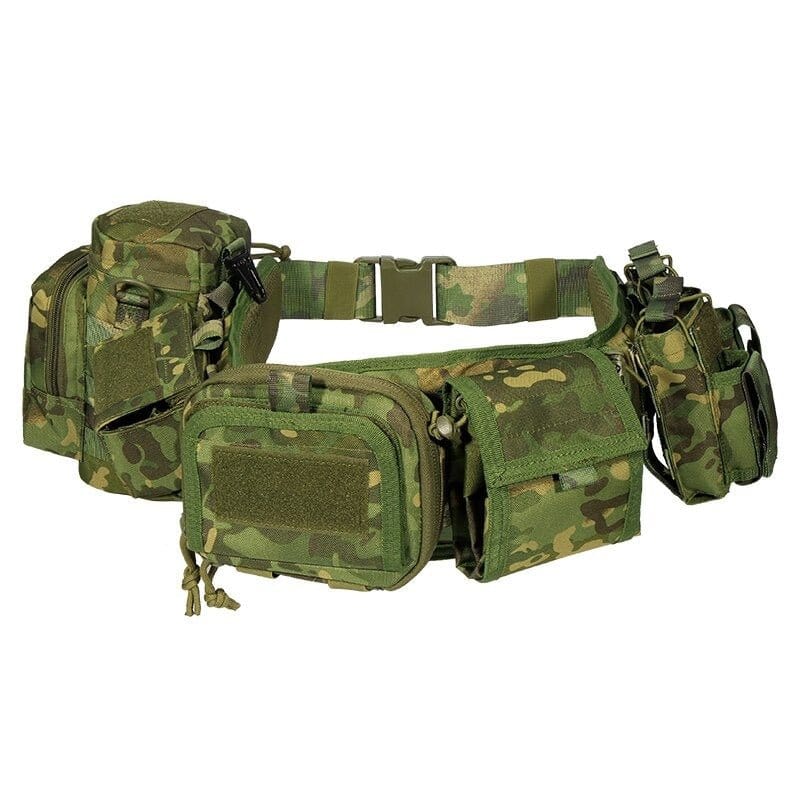 LEGEND AIRSOFT 0 Woodland Ceinture Molle CS Velcro YKD + 5 pcs