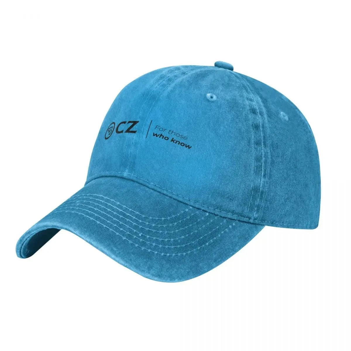 Ceska Zbrojovka CZ Firearms Men Women Baseball Cap Guns Distressed Denim Hats Cap Vintage Outdoor Travel Adjustable Snapback Cap Blue / As Shown