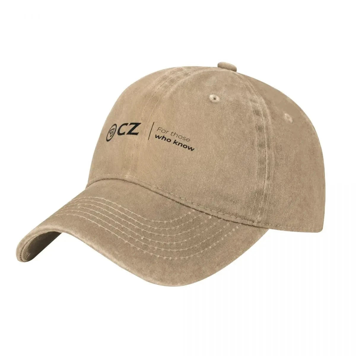 Ceska Zbrojovka CZ Firearms Men Women Baseball Cap Guns Distressed Denim Hats Cap Vintage Outdoor Travel Adjustable Snapback Cap Khaki / As Shown