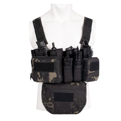 eventoloisirs 0 Multicam noir Chest Rig pochette Molle MQ2