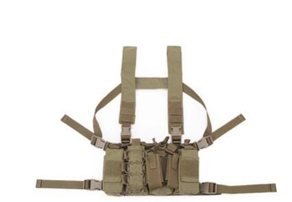 ACTION AIRSOFT 0 Tan Chest Rig réglable pochette RH Gun