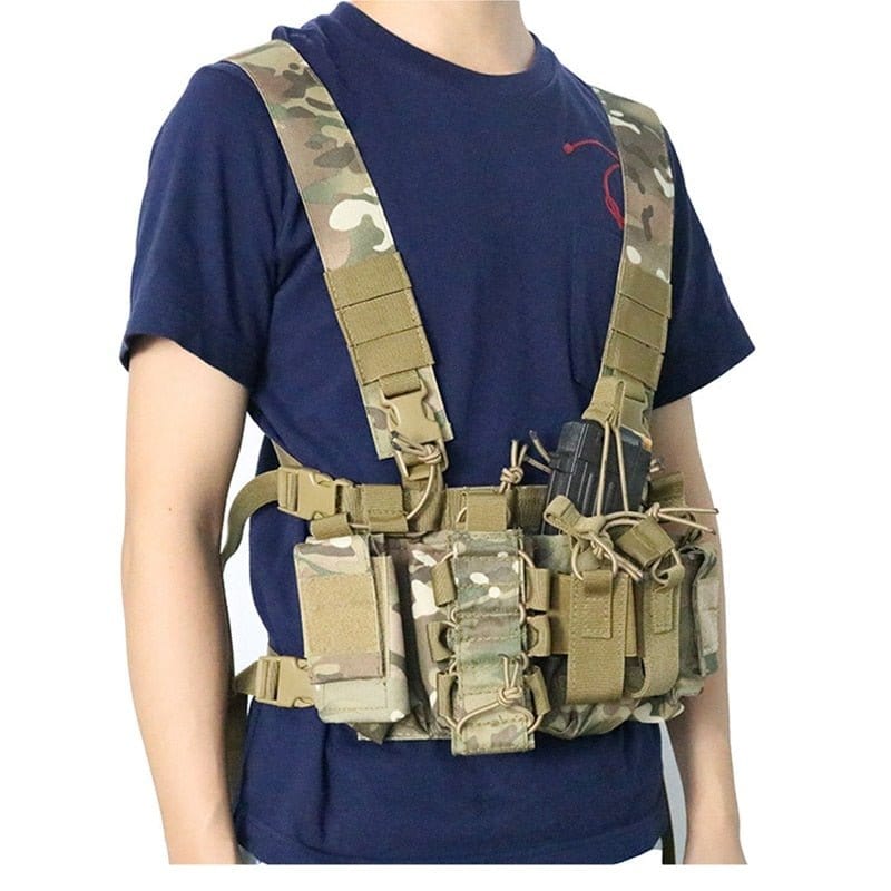 ACTION AIRSOFT 0 Chest Rig réglable pochette RH Gun