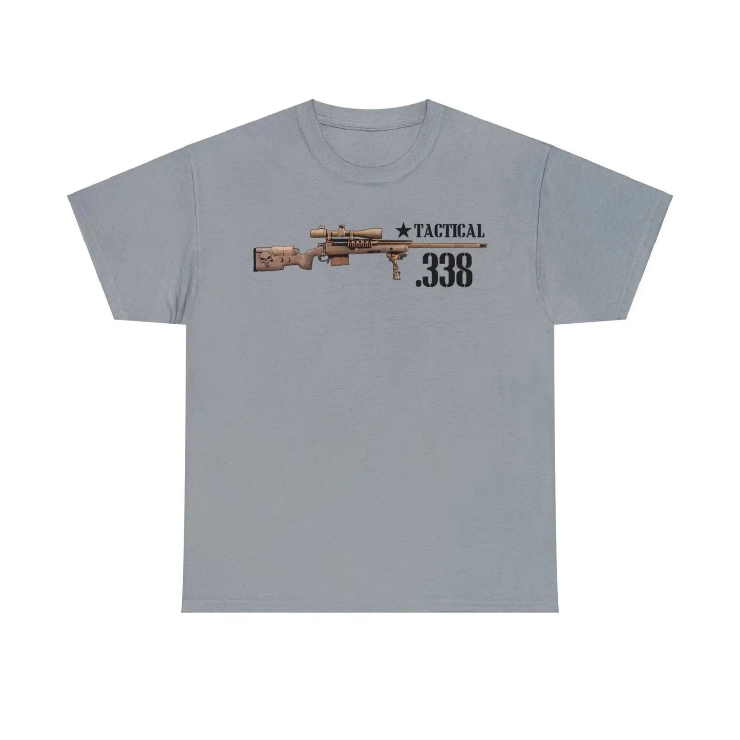 Chris Kyle The Legend Tactical .338 Sniper Rifle T-Shirt 100% Cotton O-Neck Short Sleeve Summer Casual Mens T-shirt Size S-3XL GRAY / XXL