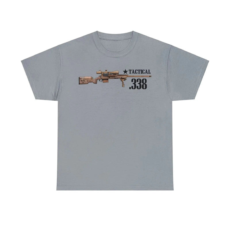 Chris Kyle The Legend Tactical .338 Sniper Rifle T-Shirt 100% Cotton O-Neck Short Sleeve Summer Casual Mens T-shirt Size S-3XL GRAY / XXL