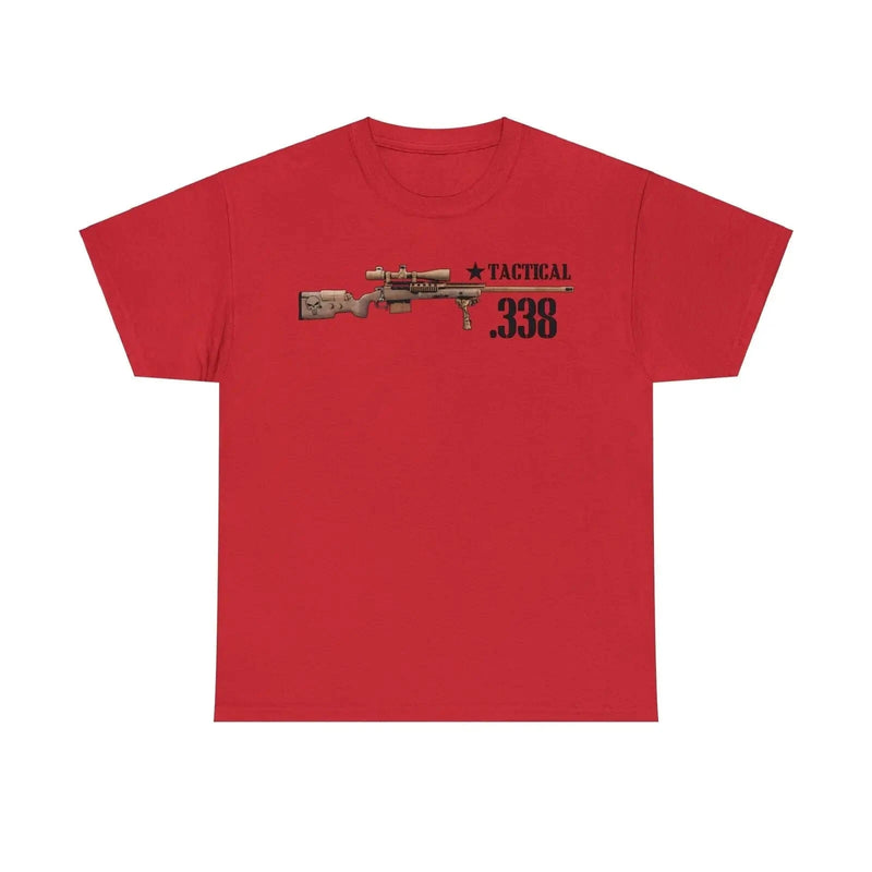 Chris Kyle The Legend Tactical .338 Sniper Rifle T-Shirt 100% Cotton O-Neck Short Sleeve Summer Casual Mens T-shirt Size S-3XL Red / L