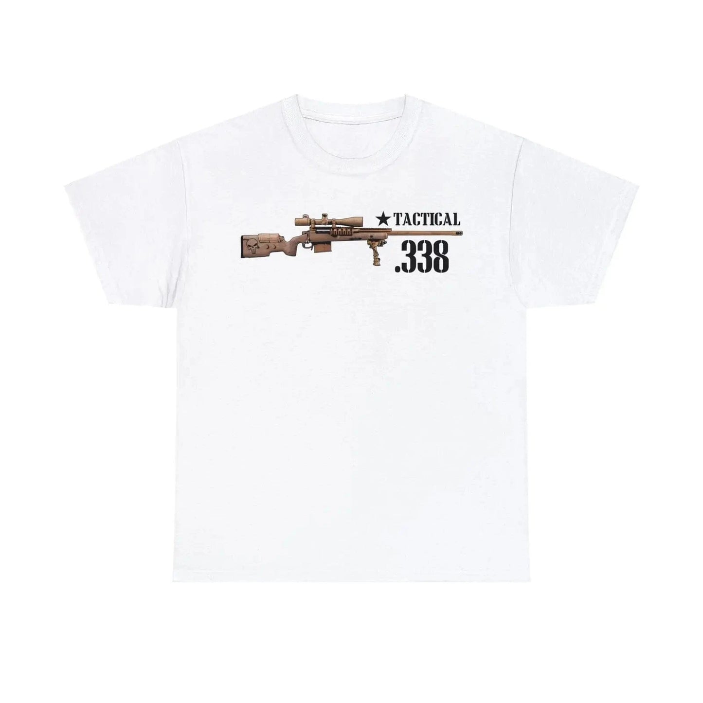 Chris Kyle The Legend Tactical .338 Sniper Rifle T-Shirt 100% Cotton O-Neck Short Sleeve Summer Casual Mens T-shirt Size S-3XL WHITE / XXL