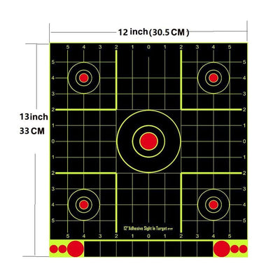 ACTION AIRSOFT 0 Cible réactive 12 "x 13" 10 pcs par paquet