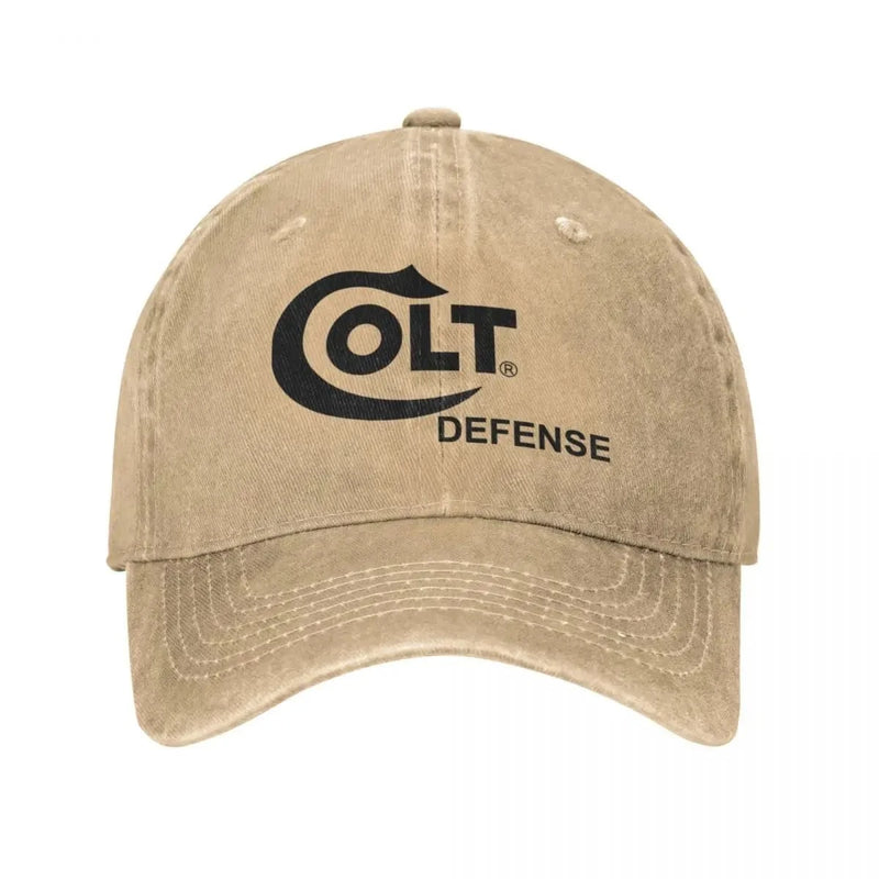 Colt Baseball Cap Handgun Logo Fashion Unisex-Teens Washed Trucker Hat Breathable Print Tennis Skate Baseball Caps