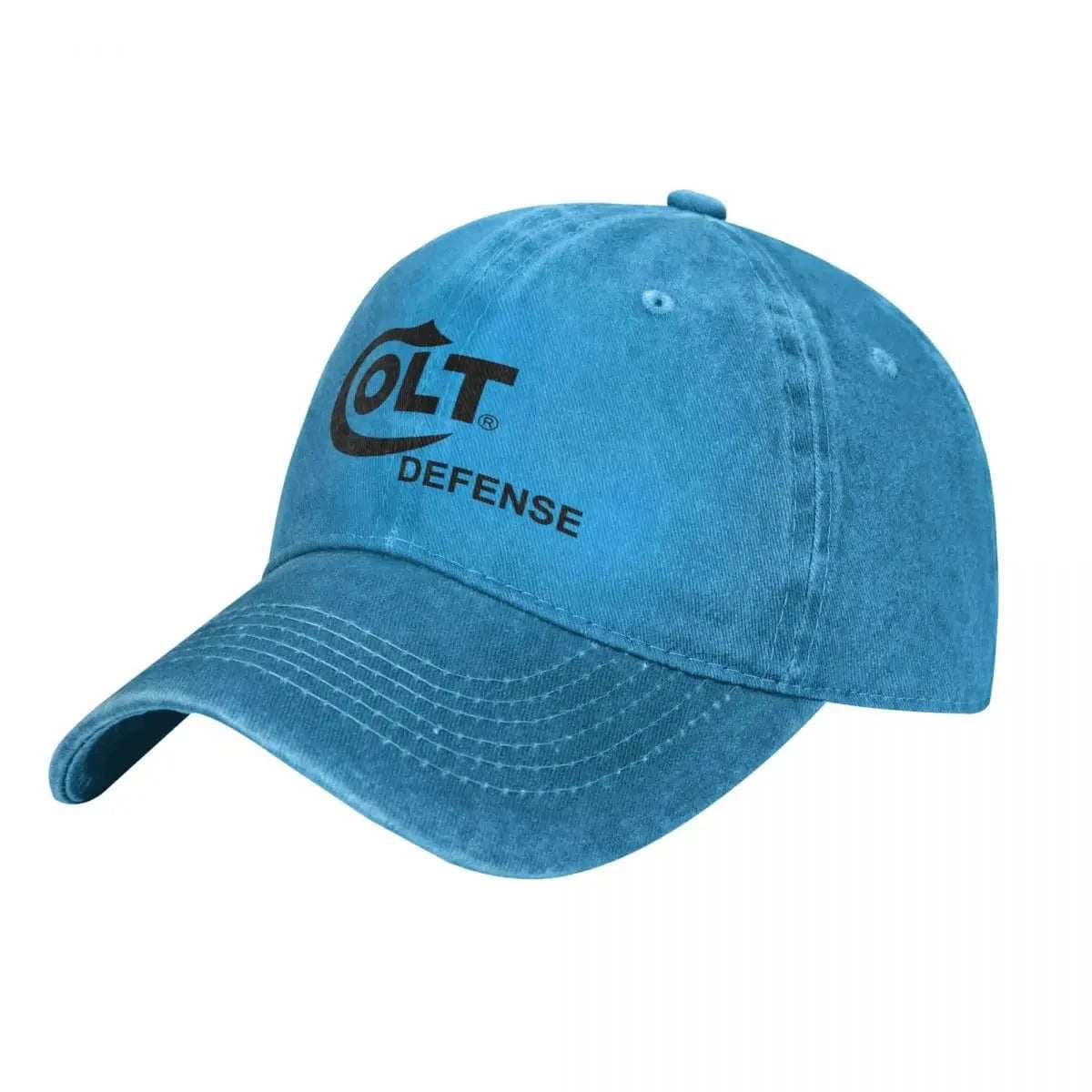 Colt Baseball Cap Handgun Logo Fashion Unisex-Teens Washed Trucker Hat Breathable Print Tennis Skate Baseball Caps Blue / One Size