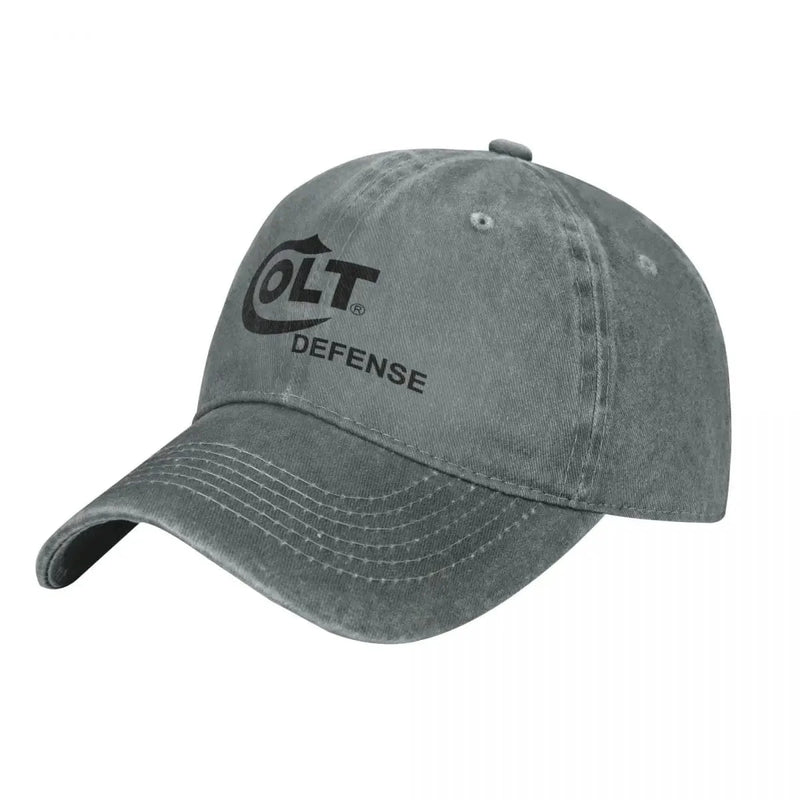 Colt Baseball Cap Handgun Logo Fashion Unisex-Teens Washed Trucker Hat Breathable Print Tennis Skate Baseball Caps Gray / One Size