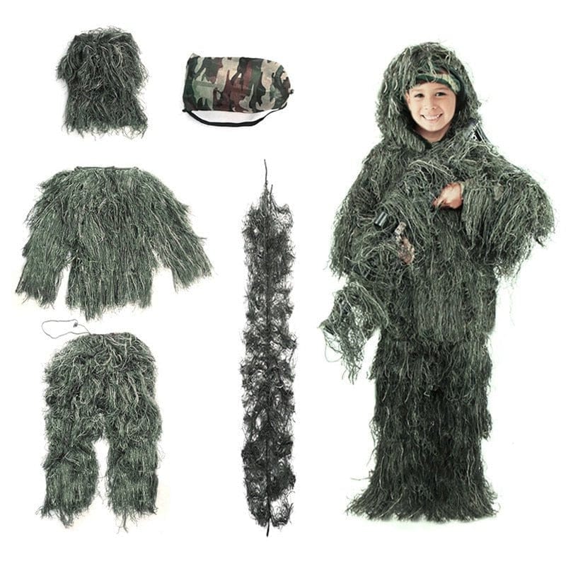 ACTION AIRSOFT 0 Vert / 110 140 cm Costume enfant Ghillie Sniper 5 pcs