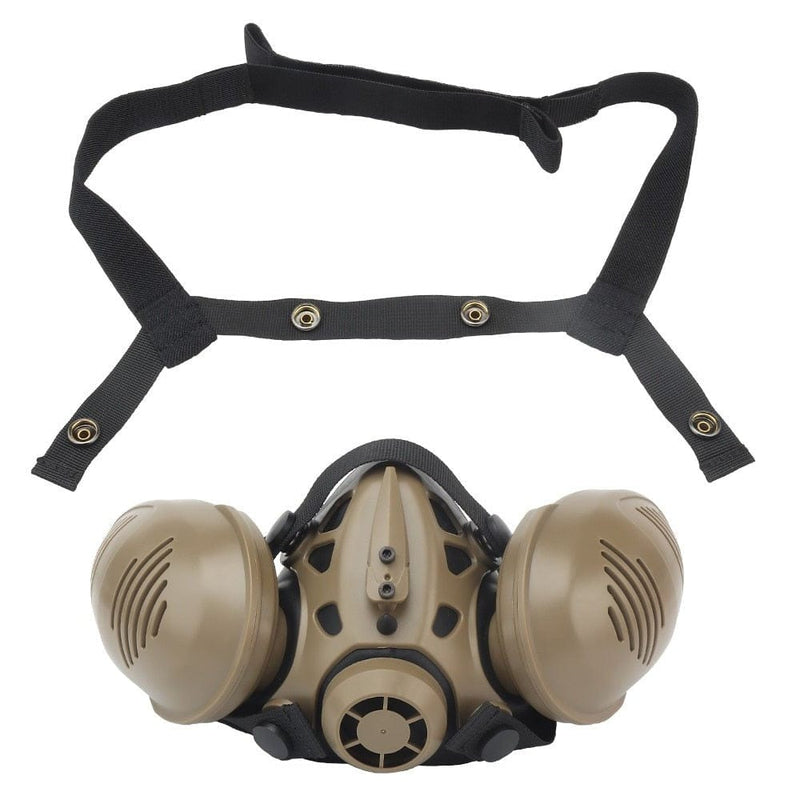 ACTION AIRSOFT 0 Marron Demi-masque double respirateur V2 TOS