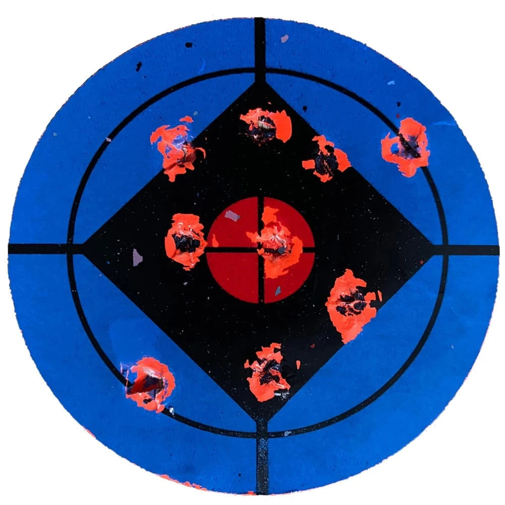 Diameter 3"(7.50cm) 250 Pcs/Roll Blue-Red splatter target shooting sticker targets self adhesive