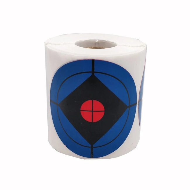 Diameter 3"(7.50cm) 250 Pcs/Roll Blue-Red splatter target shooting sticker targets self adhesive