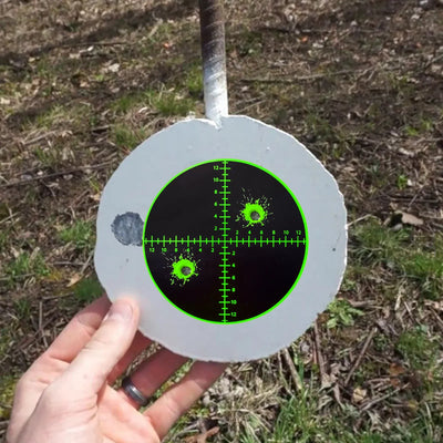 Digital Red Green Ruler Code Shooting Practice Splash Target Stickers Shooting Target Training Supplies Stickers Fluorescent Color Labels (Can Be Used for Real Guns to Practice with Air Gun Practice)