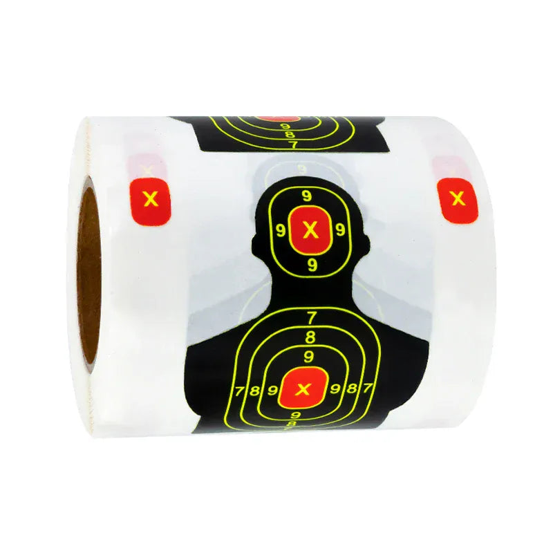 Digital Ring Humanoid Can Be Attached to Square Red Quasi-Centered Self-Adhesive Target Paper Shooting Practice Splash Target Sticker 200Pcs 2.76In*2.76In Shooting Target Training Supplies Sticker Fluorescent Color Label (Can 01106