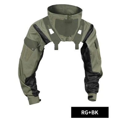 DMgear Original Tactical Combat Uniform Long Sleeve Camouflage Clothing Breathable Comfortable Hunting Accessories Outdoors RGBK / L