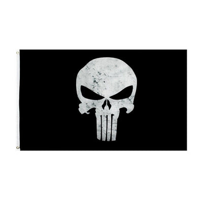 ACTION AIRSOFT 0 60 x 90cm Drapeau Punisher fond noir 60-150cm